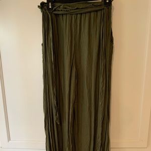 ARMY GREEN PALAZZO PANTS